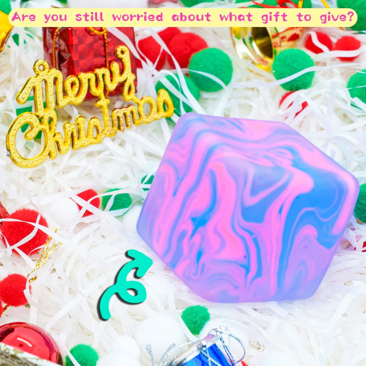 NeeDoh Nice Cube – Solid Squish – Pink & Blue - Image 5